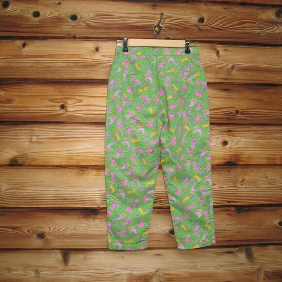 Rare Vintage Girls Lilly Pulitzer Circus Print Pants - Picture 5 of 8